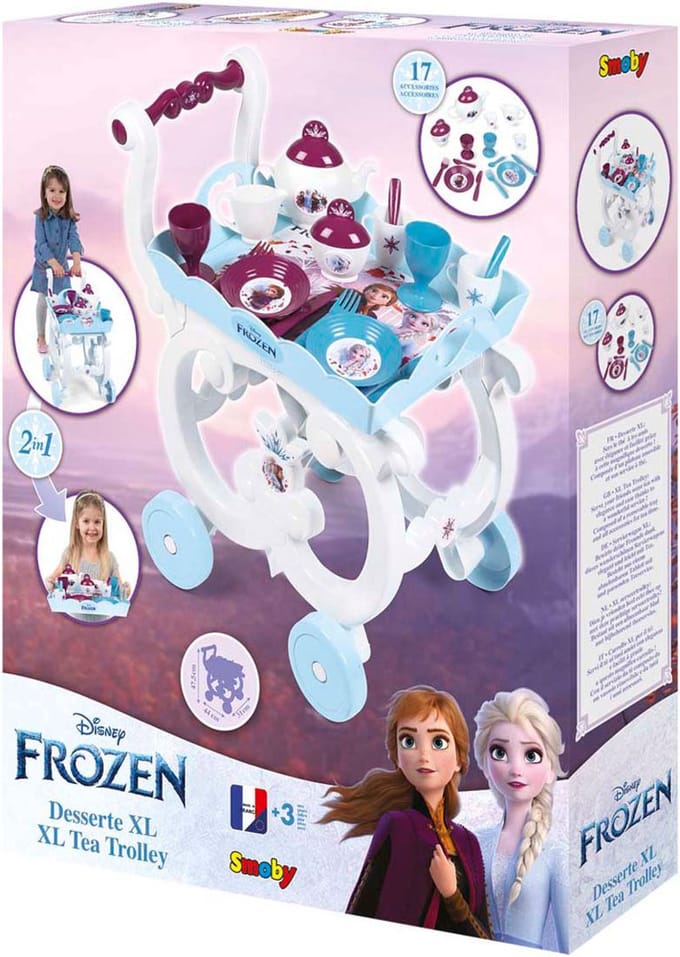Smoby Frozen II Trolley met bestek en dienblad