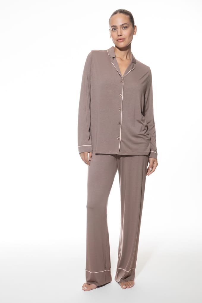 Lange pyjama Serie Pure Chic Milk`n Coffee
