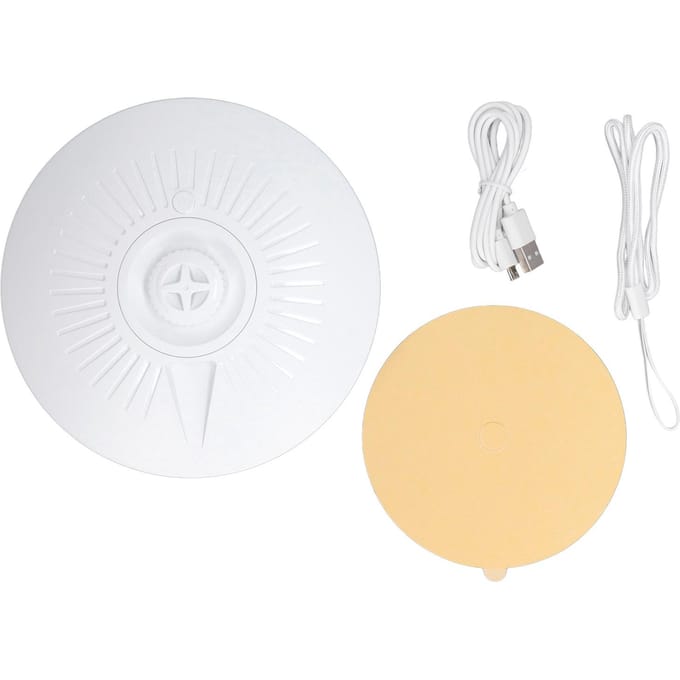 Piège à Puces Dôme USB Non Toxique Sûr Inodore Tueur de Puces Naturel avec Disques Adhésifs pour Élimination Intérieur white