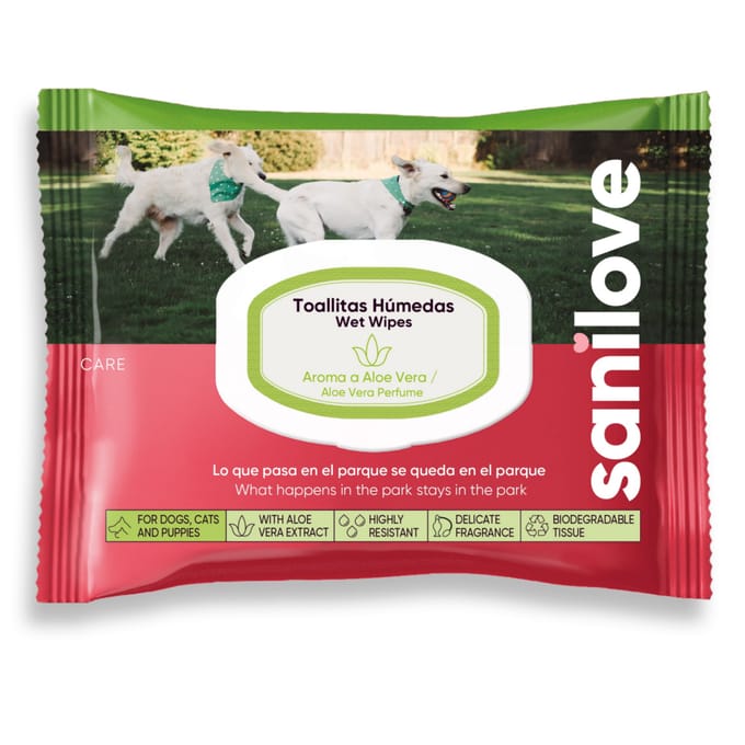 Sanilove Wipes - Aloe Vera (2 x 40 stuks)