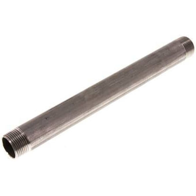 R 3/4'' RVS Dubbele Pijpnippel 20 Bar DIN 2982 - 250mm - FL2S-M-ST-034R-250L