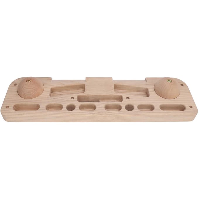 Houten Hangbord Klimbord Vingerbord Klimtrainingsbord voor het Opbouwen van Kernkracht en beige