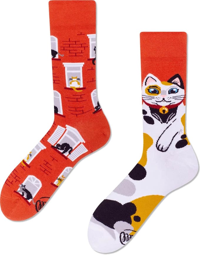 Many Mornings unisex sokken - City Cat - Unisex - Maat: 35 - 38