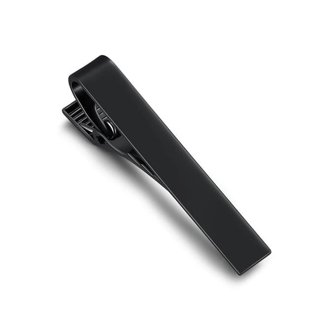 Pince à cravate courte pour hommes, 1 pièce, argent, mode, 3 couleurs, Simple, or, collier masculin, 4.3cm noir