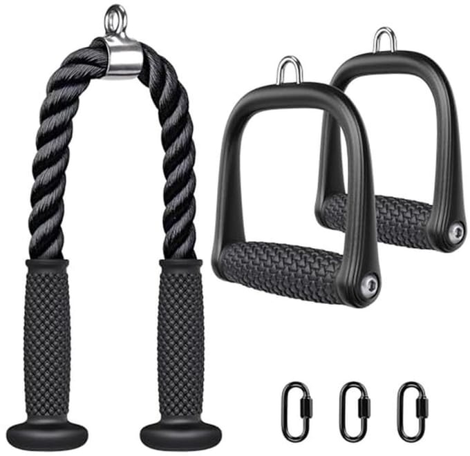 Tricep Pull Down Accessoire voor Thuis Gym - Kabel Machine Bijlage voor Gewichtstraining