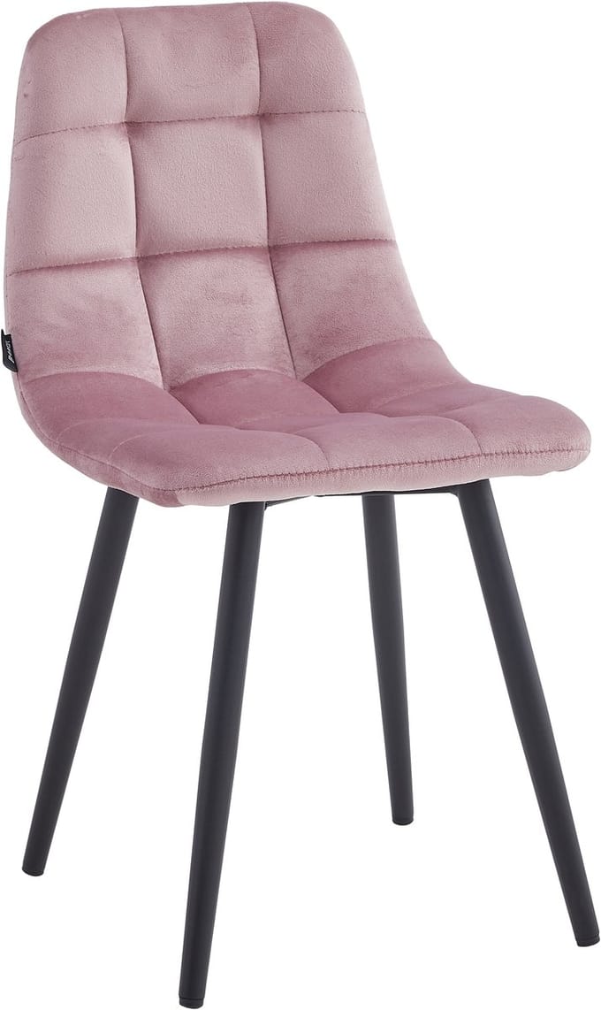 Colenis® - Bambi Kinderstoel - Set Van 2 - Roze - Fluweel - Velvet
