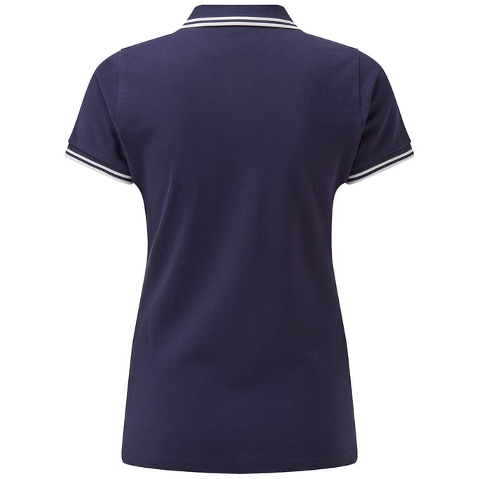 Asquith & Fox Dames/Dames Klassieker Fit Polo (Marine / Wit)