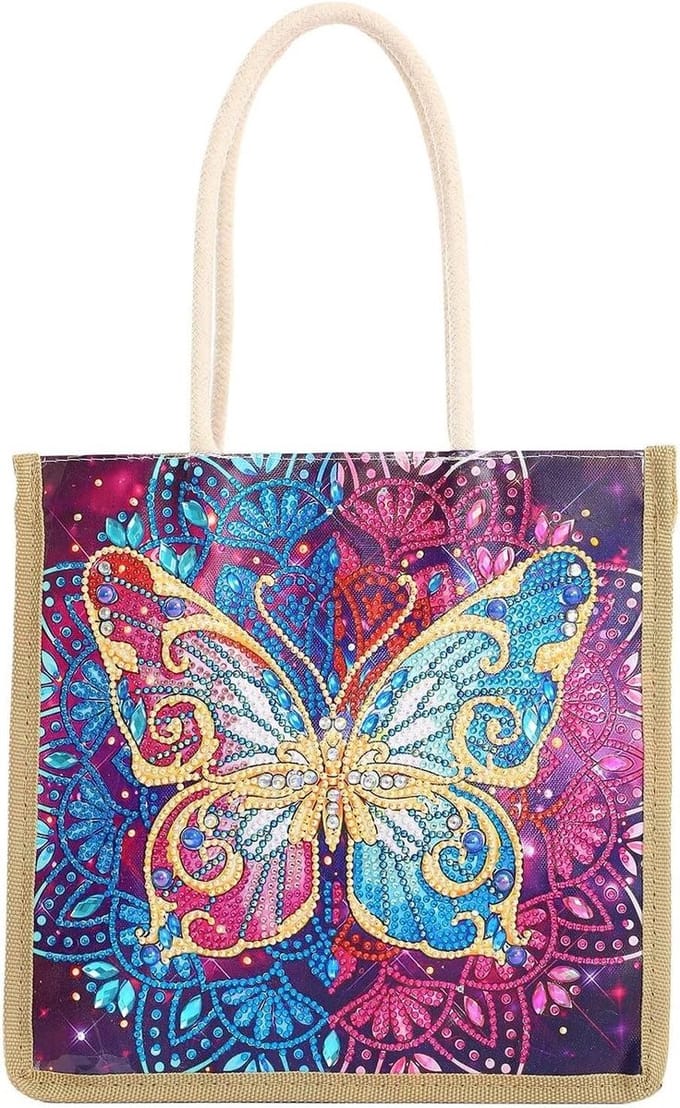 Handtas - Draagtas - Diamant schilderen - Opvouwbaar - 25 x 26 cm - Type 8