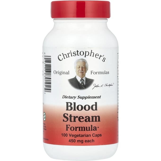 Christopher's Original Formulas, Bloedstroom Formule, 450 mg, 100 vegetarische capsules (225 mg per capsule)