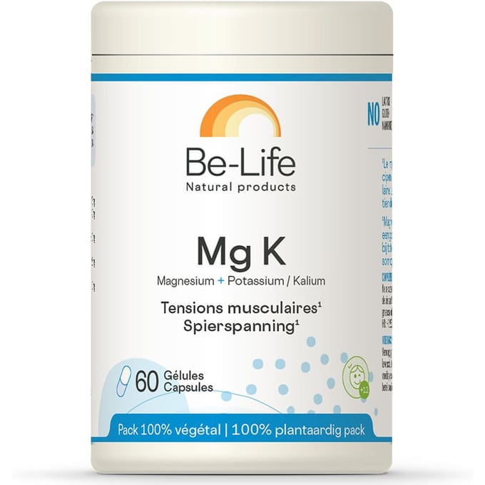 Be-Life Mg K| vervangt Ca K 60 Capsules