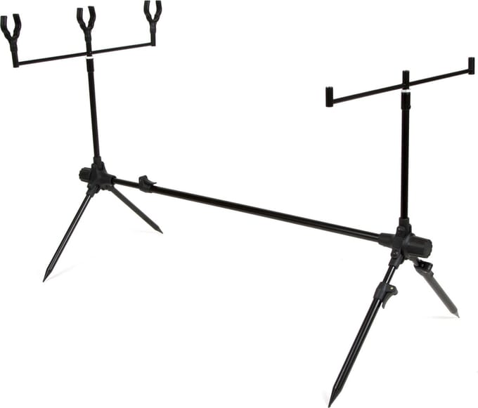 X2 Basis - Rodpod - 3-Rod - voor 3 Hengels - Zwart - Verstelbaar - Karpervissen