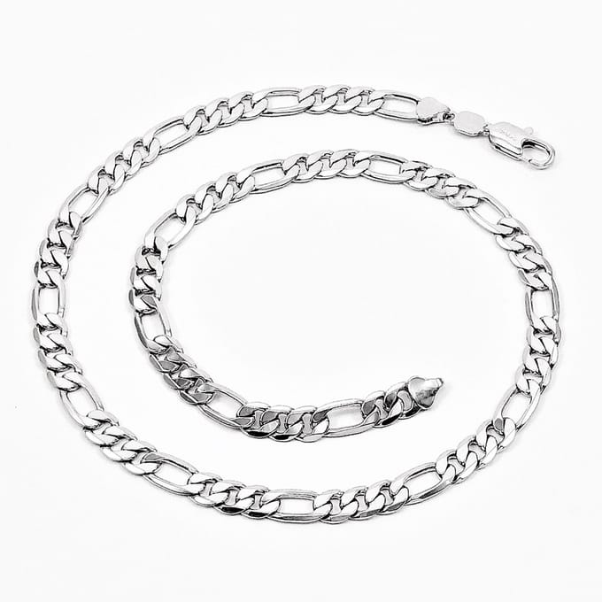Gerhodineerde zilverkleurige XUPING Figaro Schakelketting