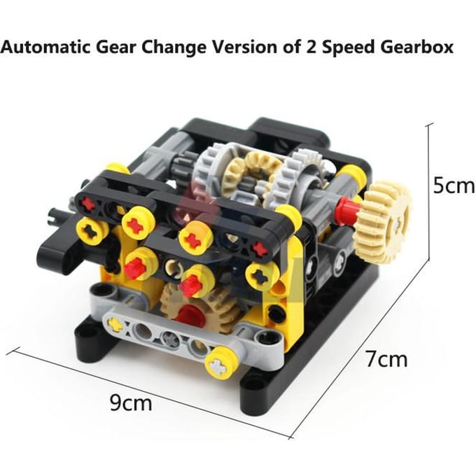 MOC High-tech Multi-speed Motor Versnellingsbak Set Bouwstenen Bakstenen Compatibel met Motor PF Doe-het-zelf Speelgoed