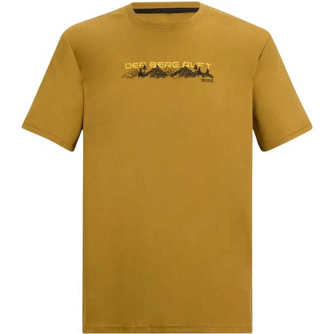 Heren Fingal T-shirt met korte mouwen en slogan