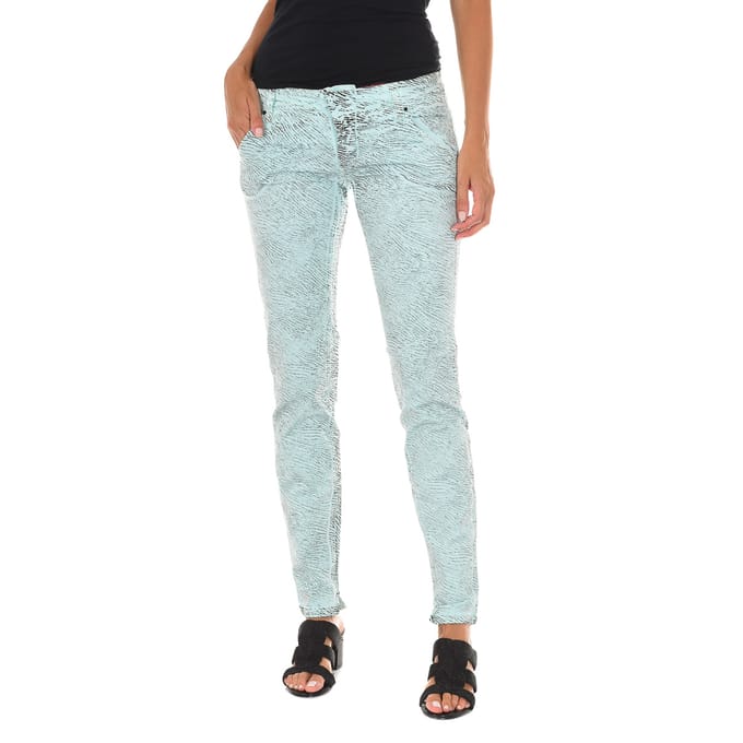 Lange broek met smal gesneden zomen 70DBF0585-R216 vrouw
