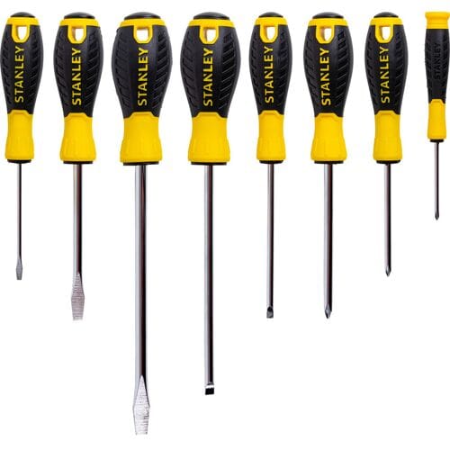 Stanley Essential - Schroevendraaierset - 8 stuks - Staal - Ergonomische Handgreep