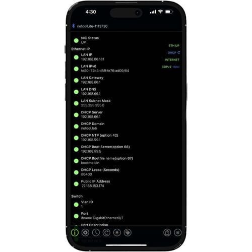 Netool IO NE1E Lite Smarter Netwerktester Meetbereik: Netwerk