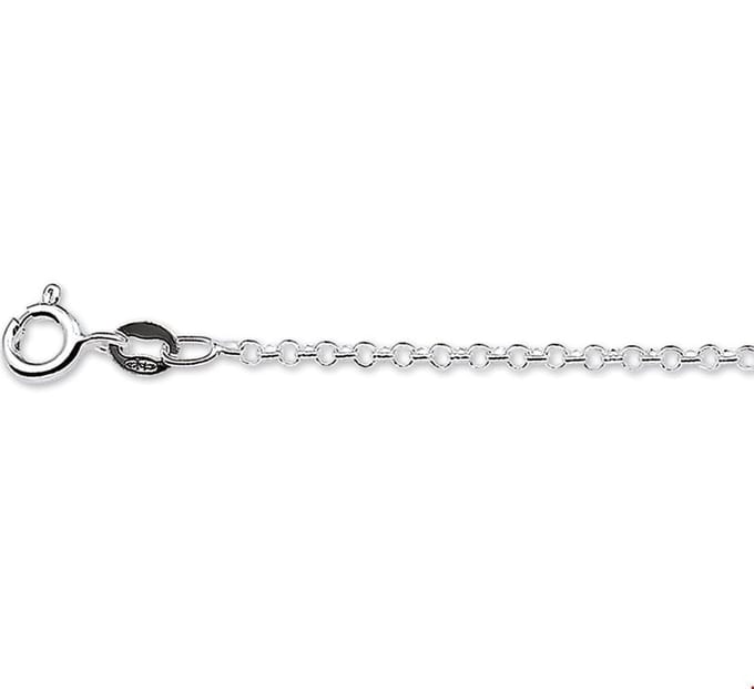 Zilveren Collier jasseron 2 1018115 50 cm