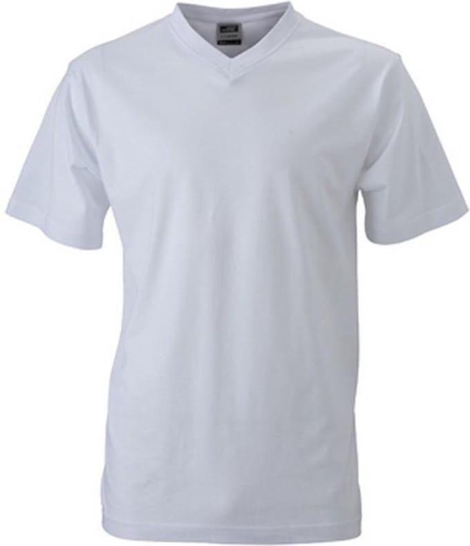James and Nicholson Heren V Hals Tee (Wit)