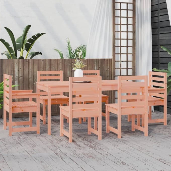 vidaXL - 7-delige - Tuinset - massief - douglashout