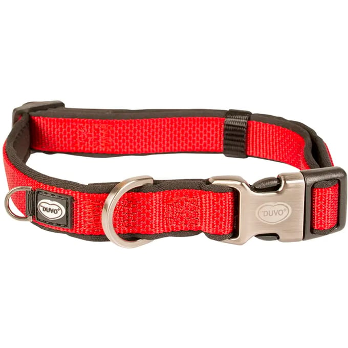 Duvo+ North Halsband Nylon Rood M 30-45cm/15mm