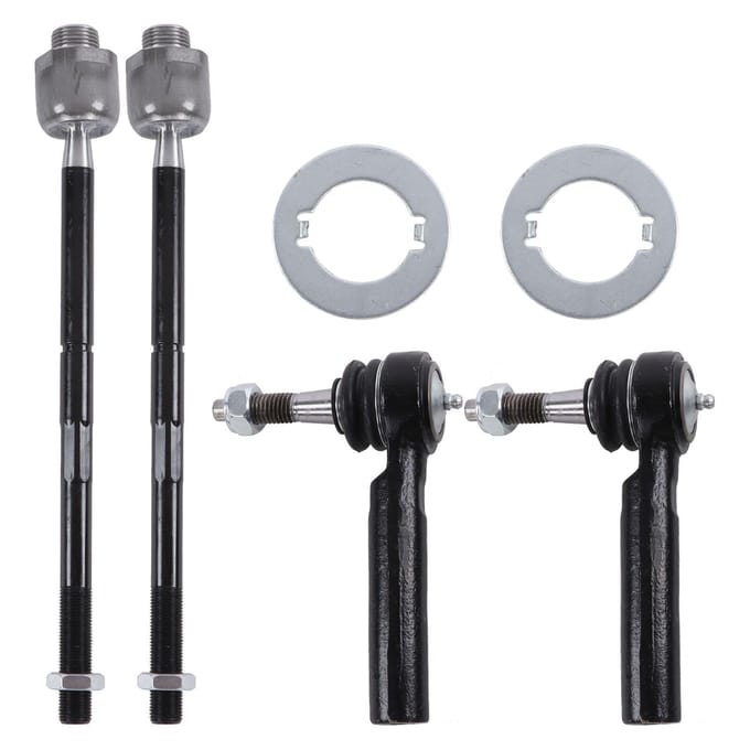 4 stuks Spoorstangeinden Binnen Buiten Set Modificatie Vervanging voor Chevrolet Silverado 1500 LT 2007 gray