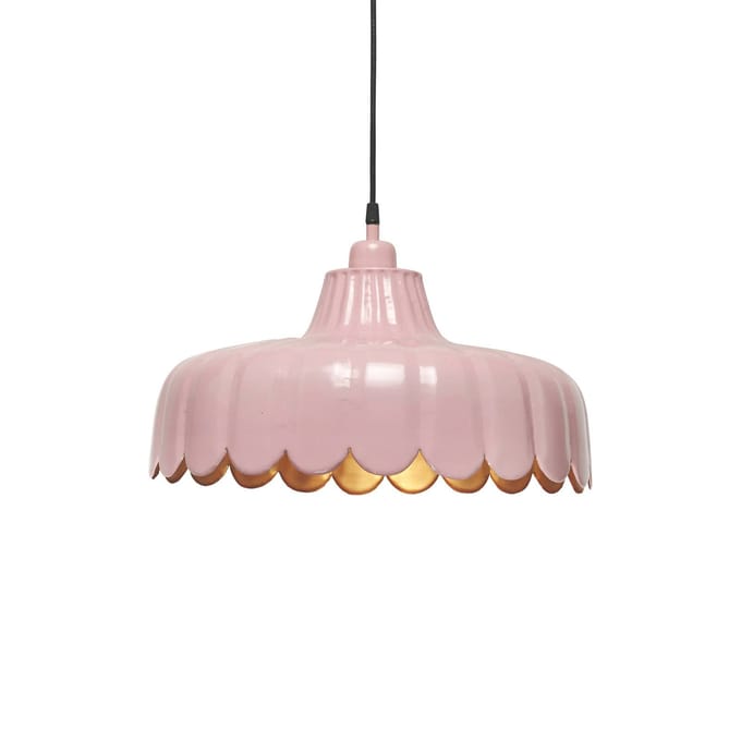 PR Home hanglamp Wells, roze/goud, Ø 43 cm, metaal