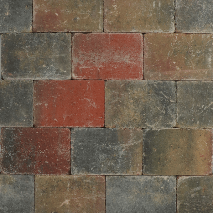 Trommelstenen of koppelstones bont 20x30x6cm (m2)