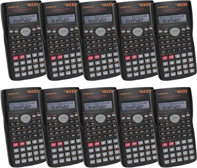 10 Pack Engineering Scientific Calculator, 2-Line Display Functie Calculator, Wiskunde Calculator Ideaal voor Student Leraar Middelbare School, College en Kantoren