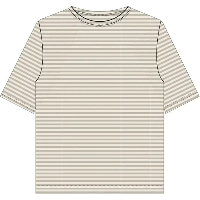MSCH Copenhagen Mschbahara Ss Pullover Stp Tops & T-shirts Dames - Shirt - Creme - Maat L/XL