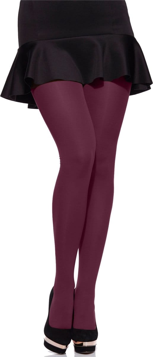 Merry Style MS-GB-162 Dames Panty - 60 DEN -Plus Size - Grote maat - Polyamide - Wijnrood - XL