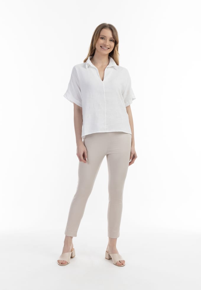usha Blouse shirt Dames wit