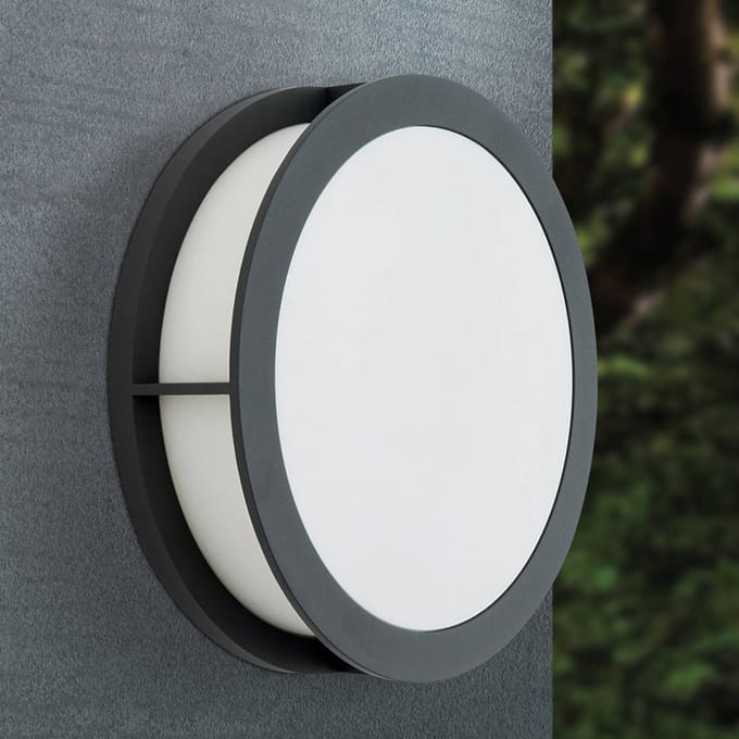 ORION Buitenwandlamp Henry, Ø 30cm antraciet