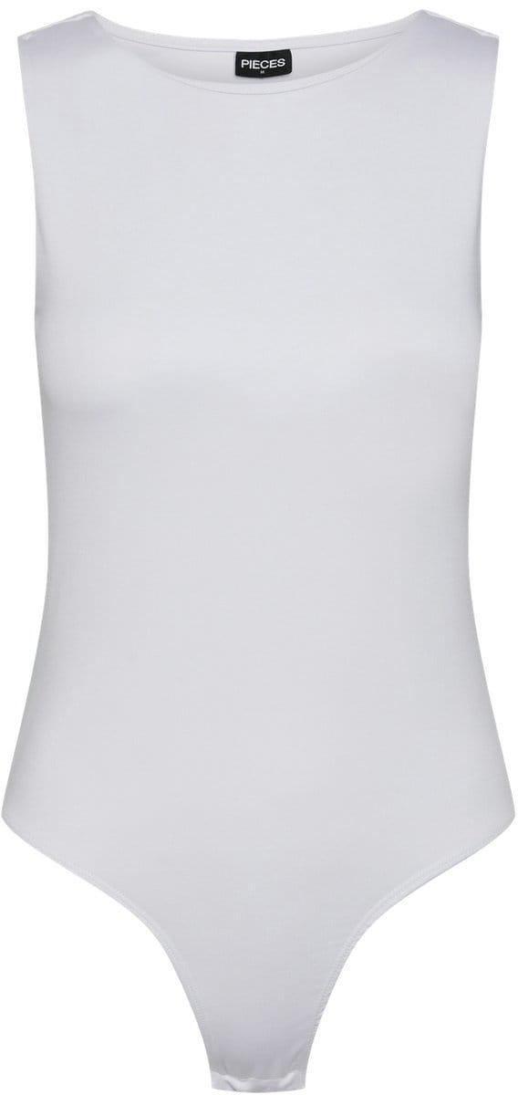 Pieces Top Pcneja Sl Bodystocking Noos Bc 17141173 Bright White Dames Maat - M