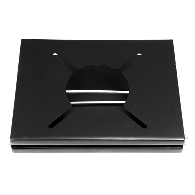 Opvouwbare Kooktoestellen Tafelbranders Beugel Aluminiumlegering Geïsoleerde Tafel Opvouwbaar Hittebeschermschild Fornuis zwart