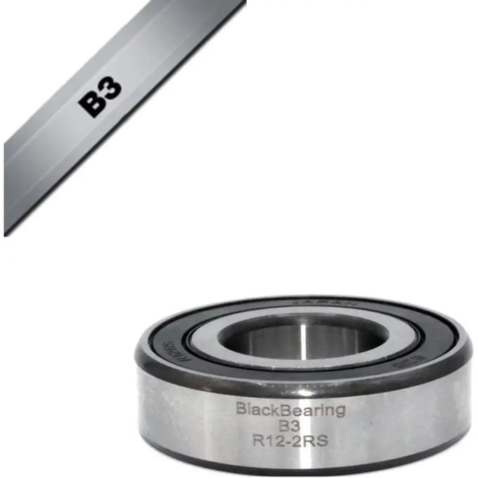 Lager Black Bearing B3 - R12-2RS - 19,05 x 41,28 x 11,11 mm
