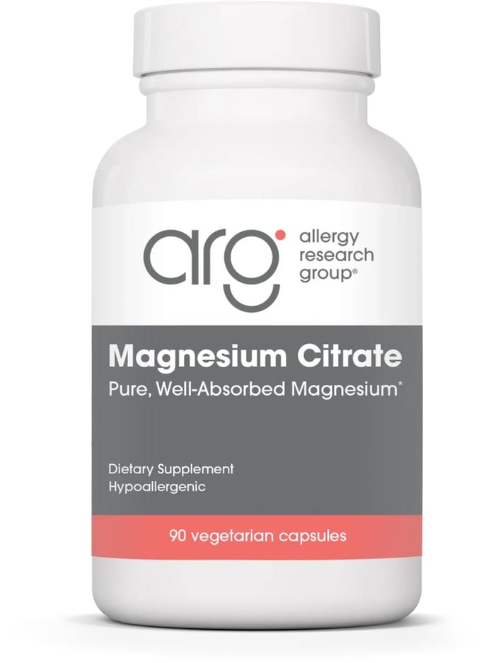 Magnesium Citrate (90 capsules) - Allergy Research Group