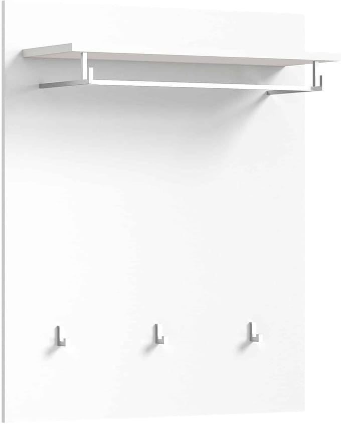 Solero garderobekastpaneel wit hoogglans MDF TZ - 25x80x96cm