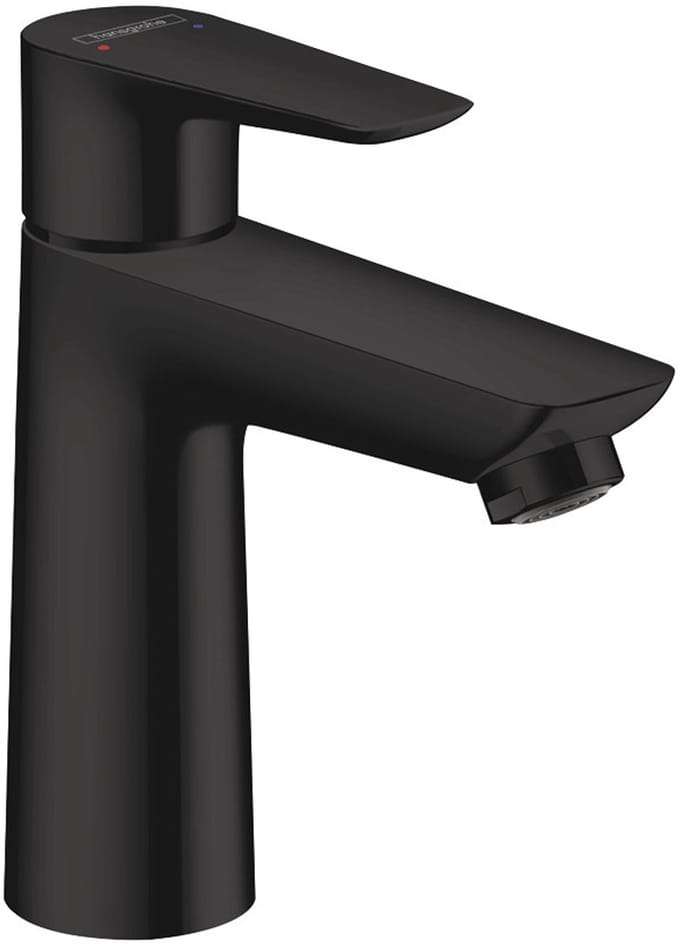 hansgrohe Talis E - Wastafelmengkraan - Ééngreeps bediening - Zonder waste - 110mm maat - Mat Zwart
