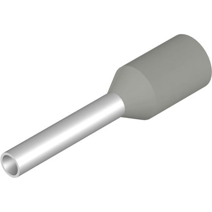 Weidmüller 9004300000 Adereindhulzen 0.75 mm² Deels geïsoleerd Grijs 500 stuk(s)