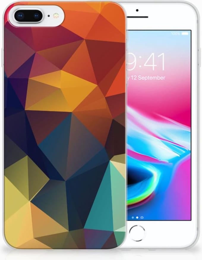 Apple iPhone 7 Plus | 8 Plus TPU Hoesje Polygon Color