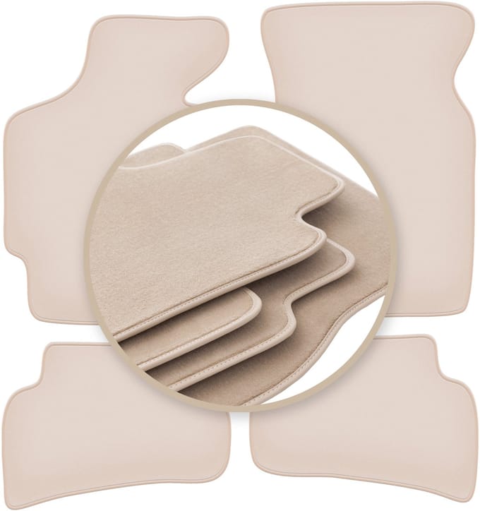PREMIUM beige matten voor: Mazda MX-6 I coupé 1988-1992