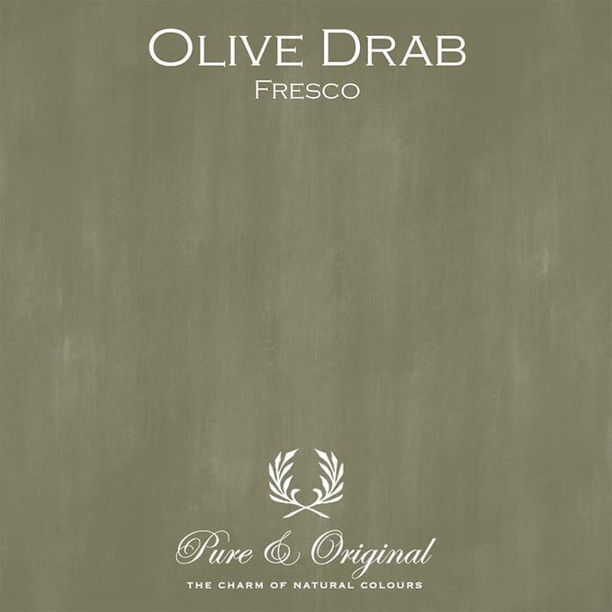 Pure & Original Fresco Kalkverf Olive Drab 1 L