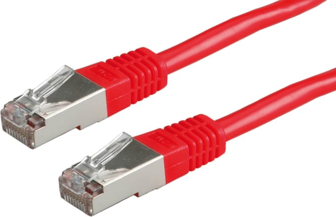 VALUE Patchkabel Cat.6 (Class E) S/FTP (PiMF), rood, 0,5 m