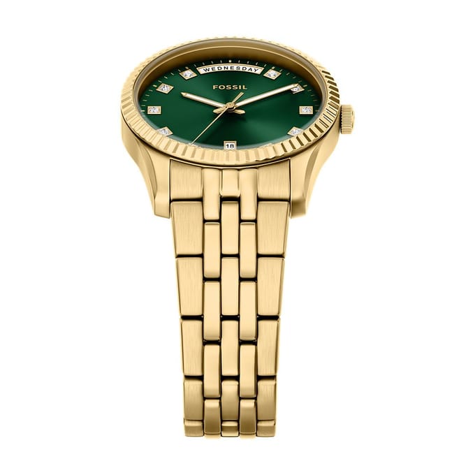 FOSSIL ES5460 Vrouwen Horloge 34 mm Goudkleurig