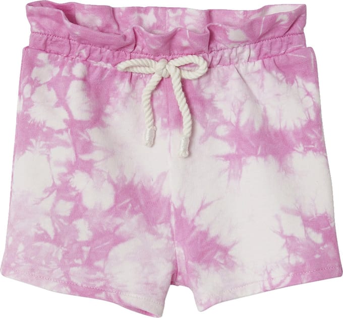 Vertbaudet Korte broek voor baby's met tie and dye effect van molton