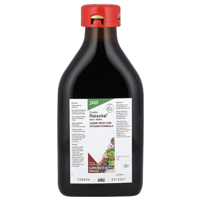 Floradix, Floravital® IJzer + Kruiden, 500 ml (500ml)