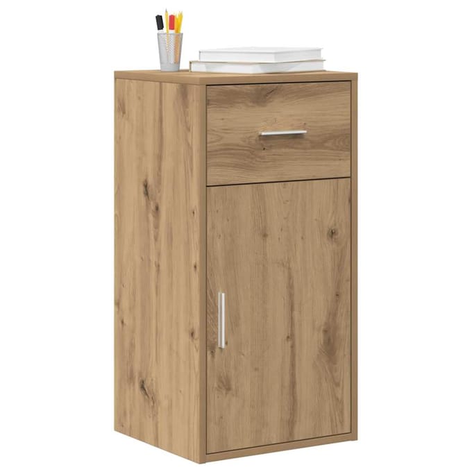 vidaXL - Dressoir - Artisan - Eiken - 38 - x - 34 - x - 75 - cm