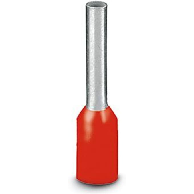 Phoenix Contact Rode Ferrule 1mm² 8mm Mouw - 3200904 [1000 Stukken]