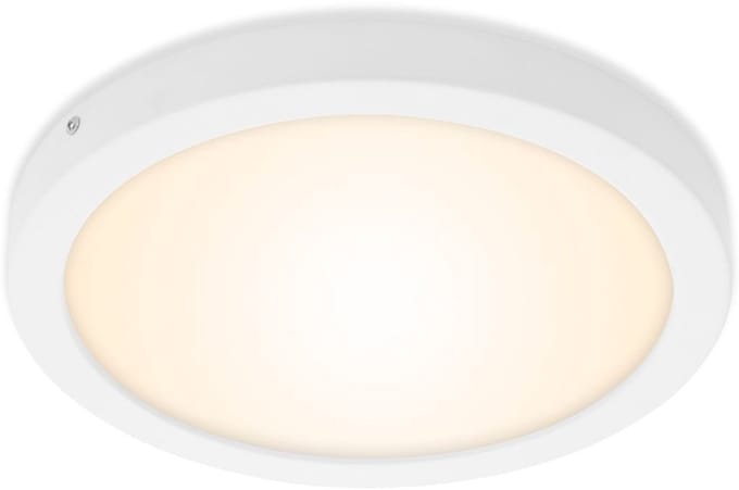 Briloner Leuchten - LED opbouwlamp, plafondlamp 21W, 3.000 K, rond, wit Ø30cm